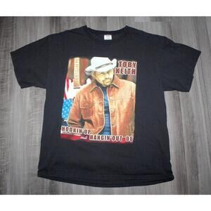 Vintage 90s 2000s Toby Keith 2006 Country Concert Tour Fan T-Shirt